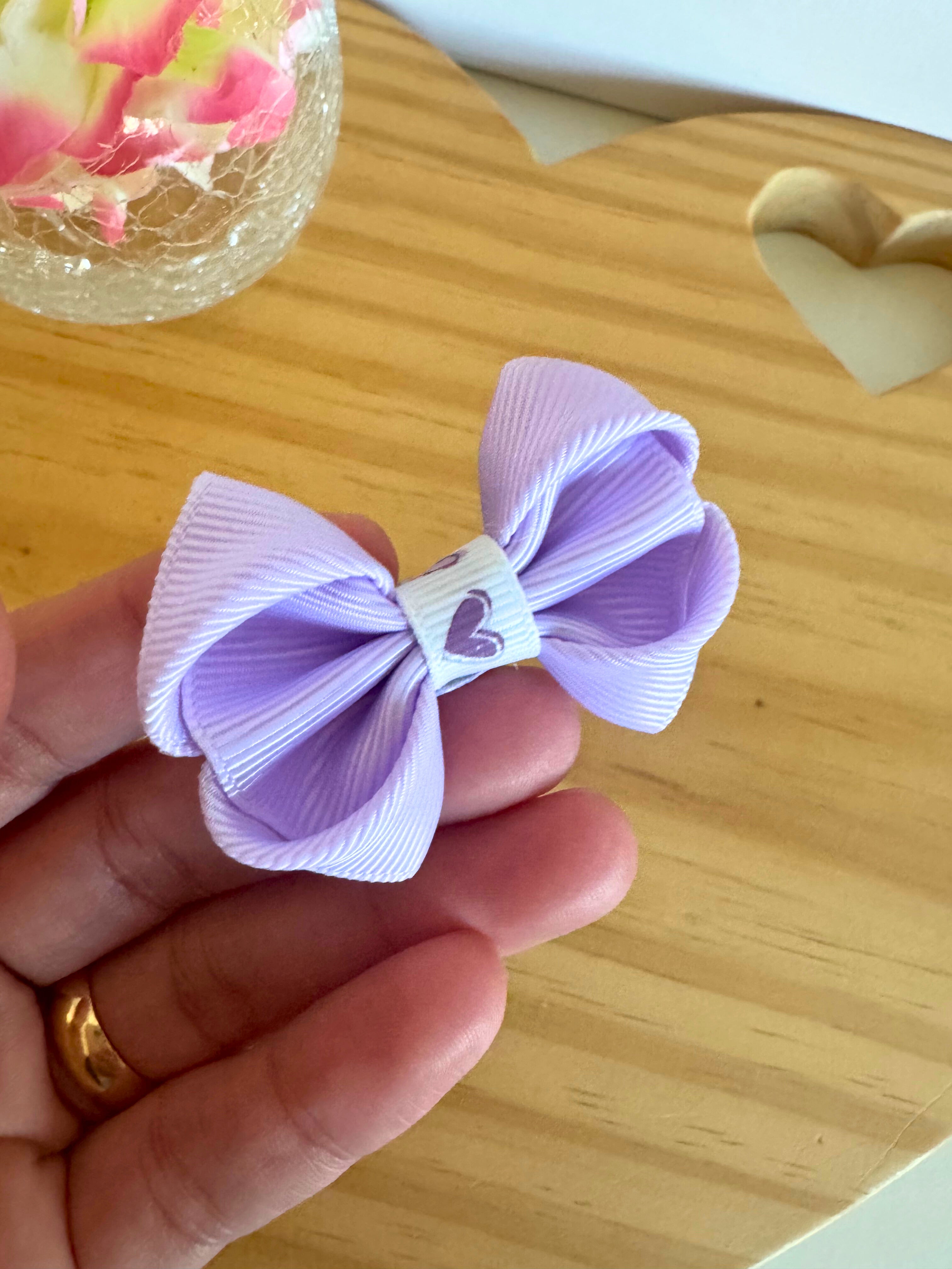 Lilas Heart - Hair Bow