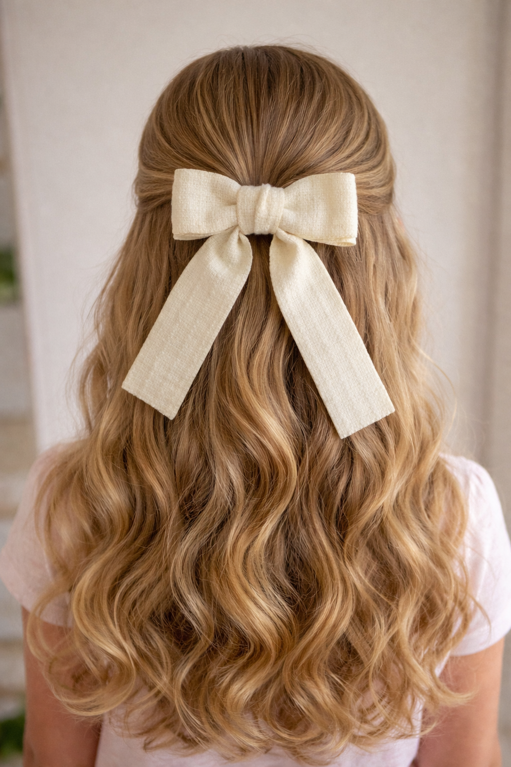 Cozy fancy hair bow