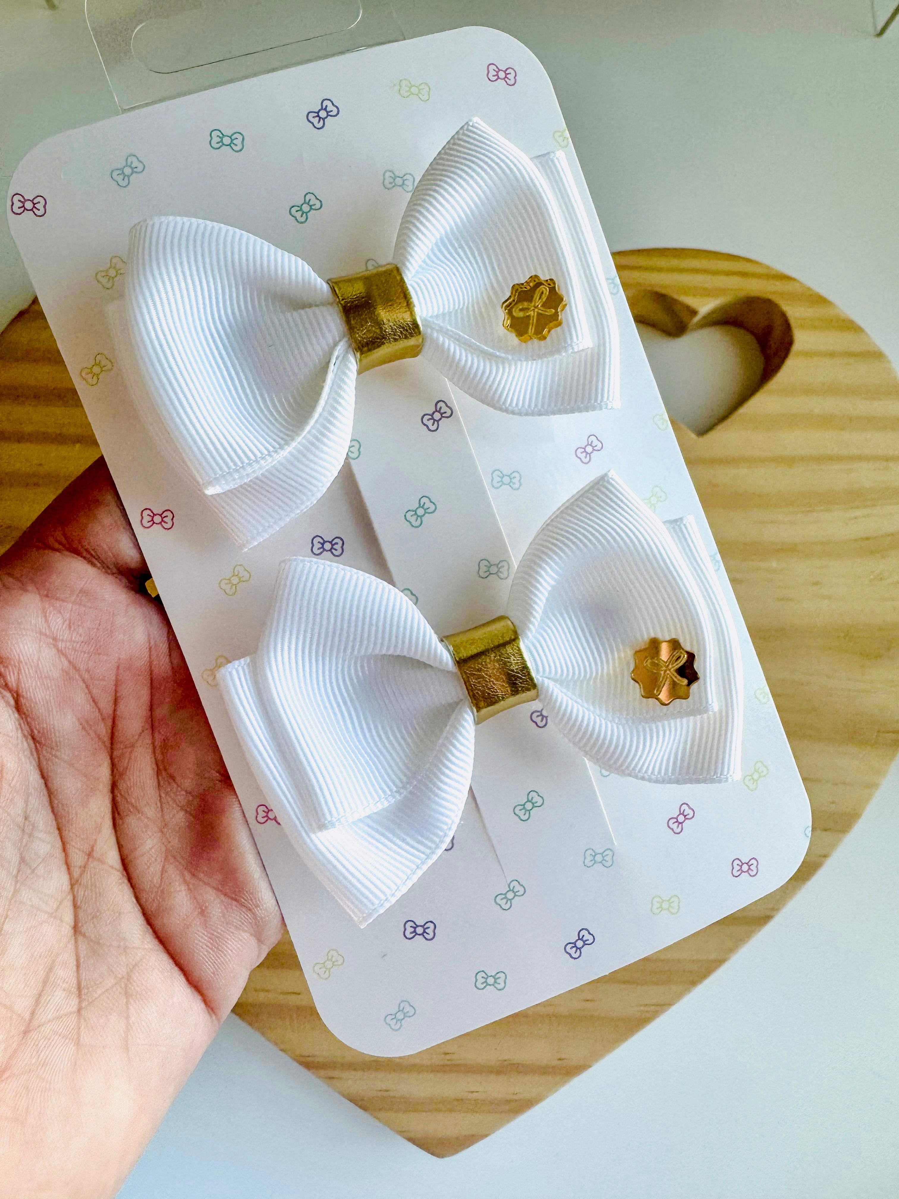 Charm Hair bows set of 2  - Christmas Collection