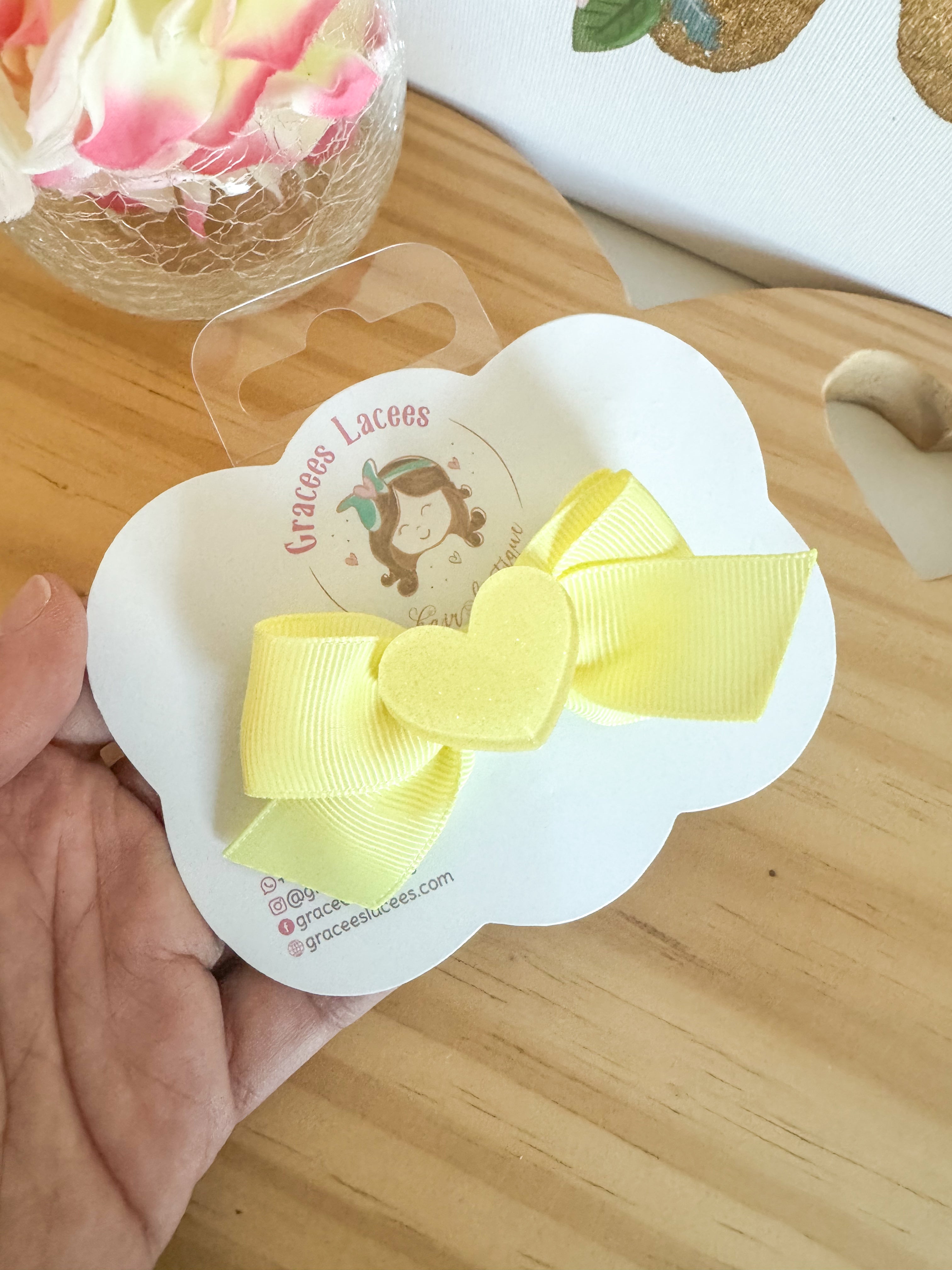 Heart - Hair Bow