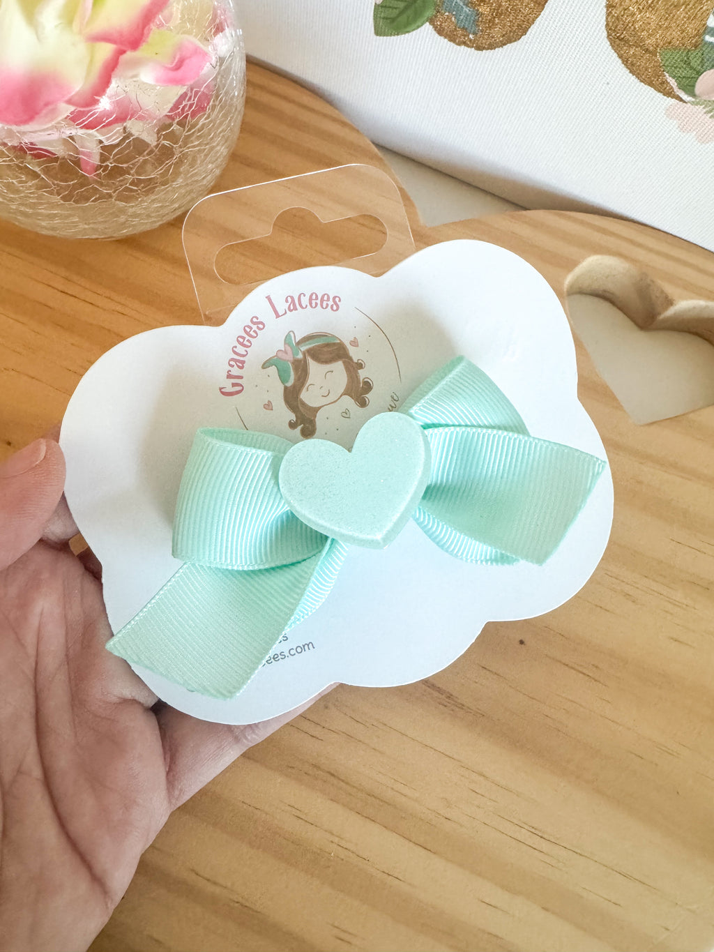 Heart - Hair Bow